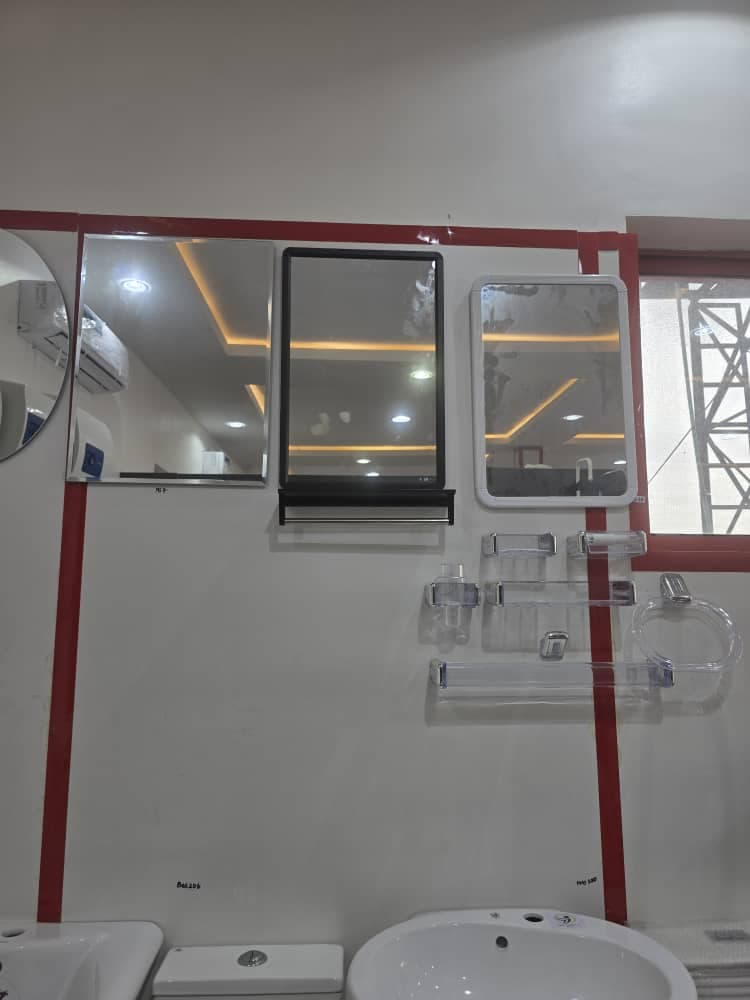Bathroom mirrors and accessories