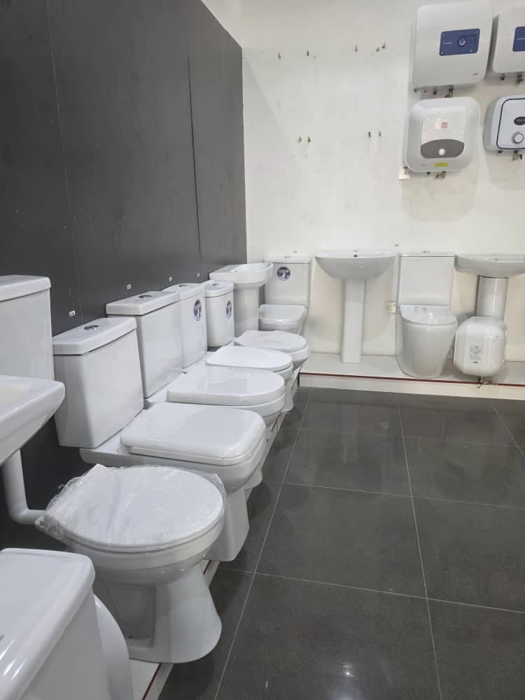 Toilet sets and water heaters