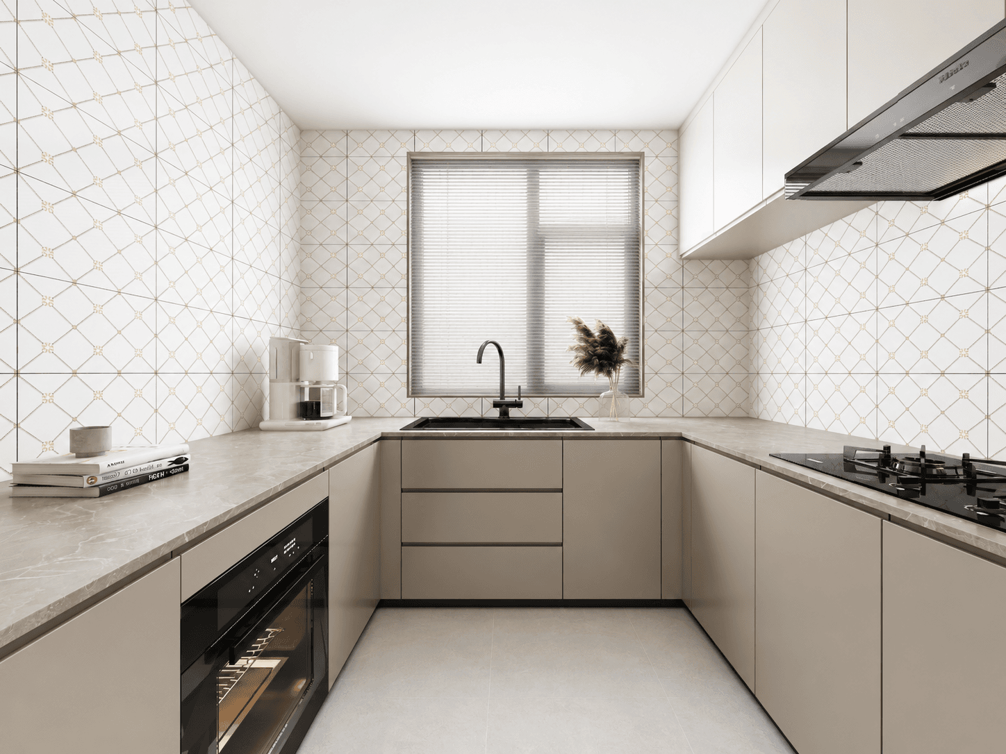 Geometric Backsplash Tiles